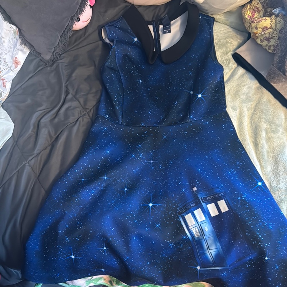 Hot Topic Blue Galaxy TARDIS Dress